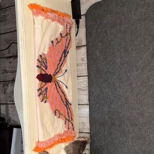 Colorful Butterfly Textile Art Pillow Case